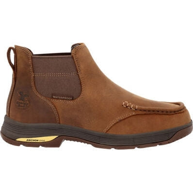 Georgia Men’s Athens Superlyte WP Chelsea Work Boot -Brown- GB00548