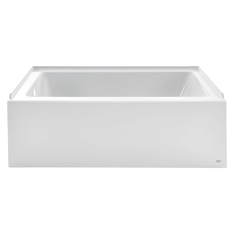 Studio 60" x 30" Integral Apron Bathtub with Left-Hand Outlet - White