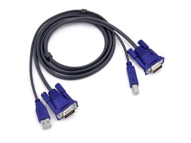 GNS New 8 Port USB KVM VGA Switch with 8 Set Cable for Mouse Keyboard Monitor PC