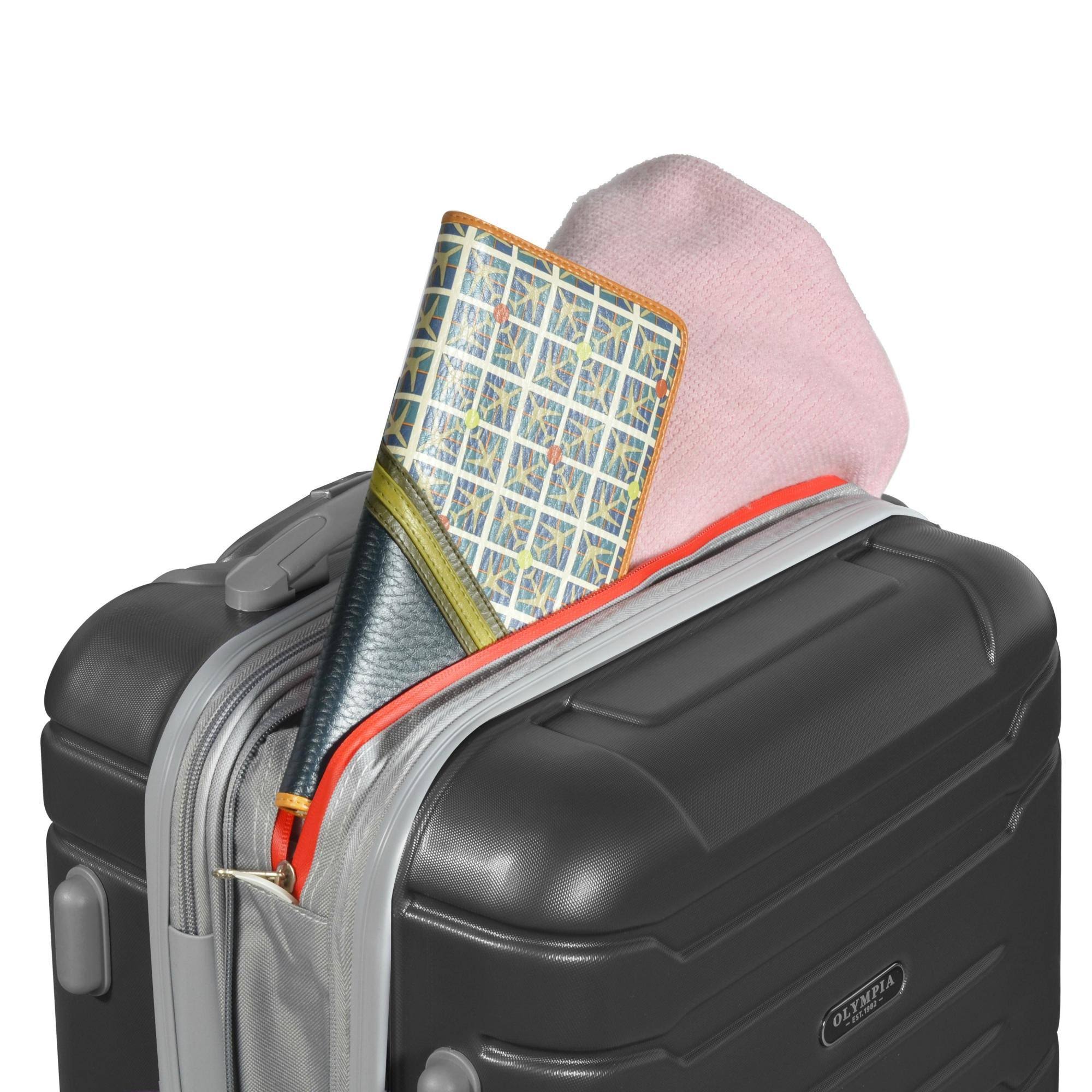 Olympia Denmark 21x22 Carry-On Spinner, Purple