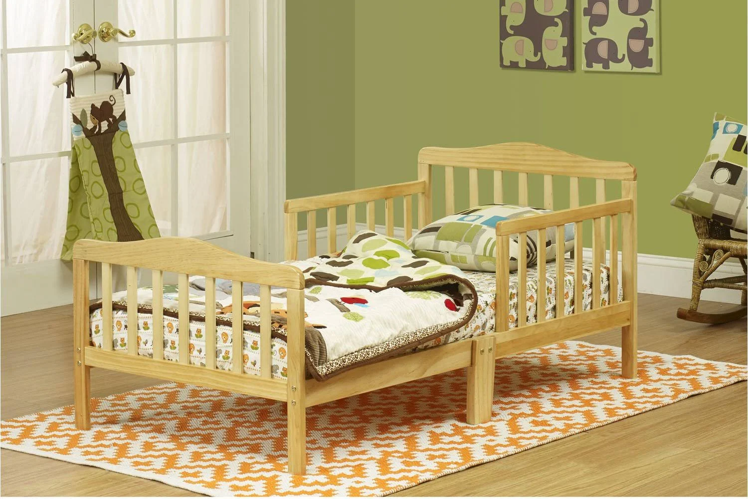 Orbelle Solid Wood Toddler Bed (Natural)