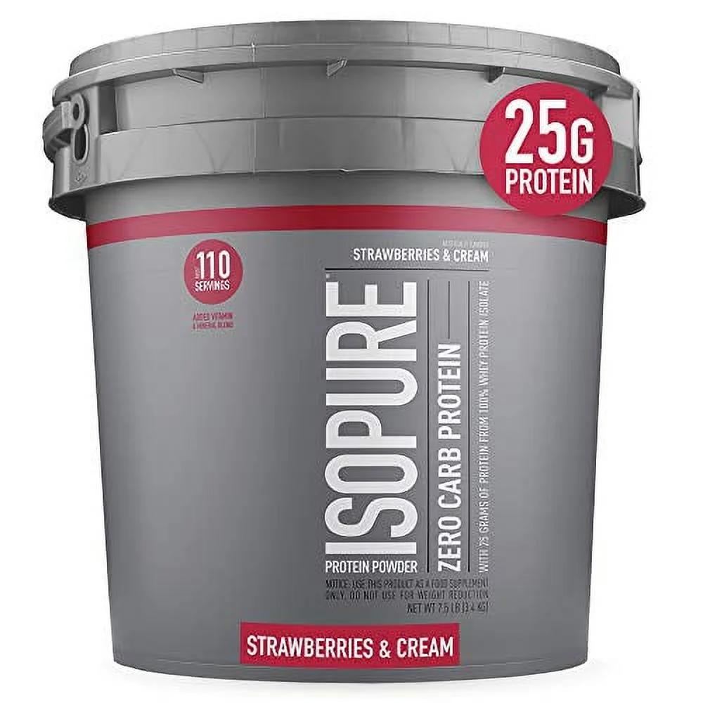 Isopure Zero Carb, Vitamin C and Zinc for Immune Support, 25g Protein, Keto Friendly Protein Powder, 100% Whey Protein Isolate