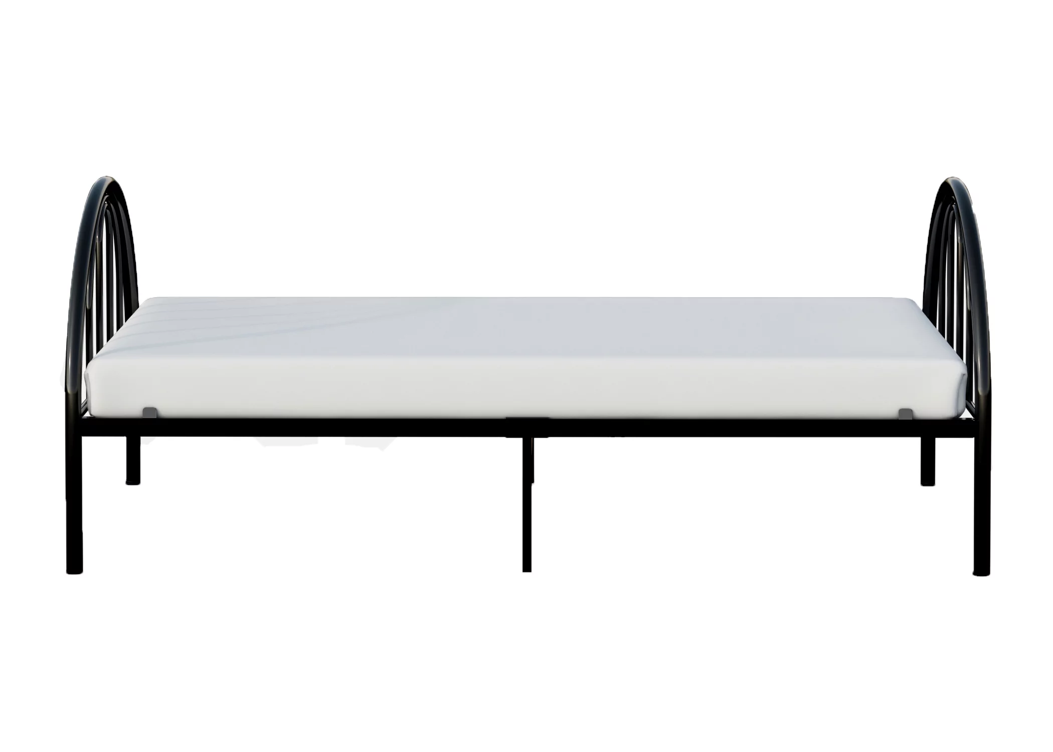 BK Furniture Brooklyn Classic Metal Bed, Twin, Pink