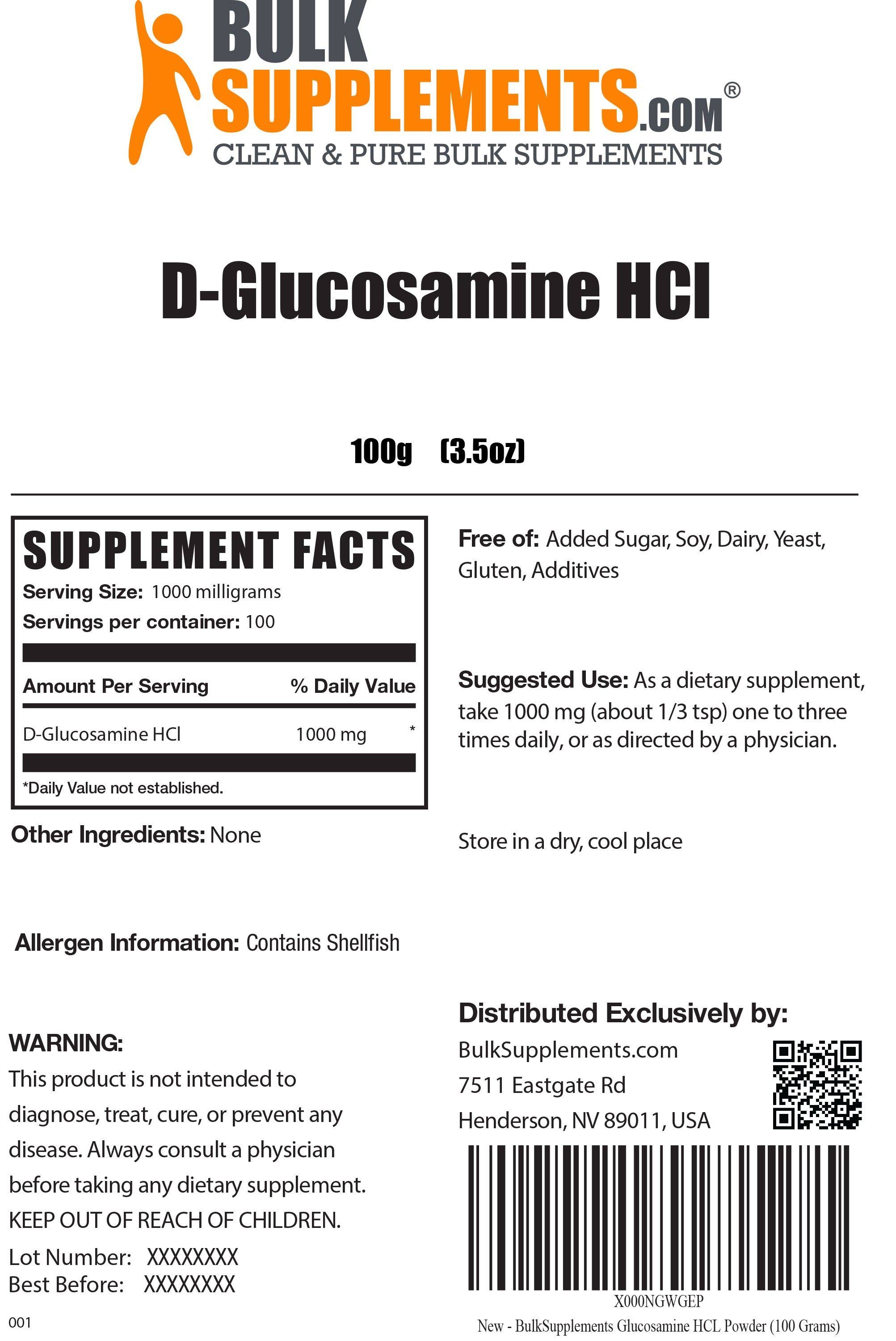 Bulksupplements Pure Glucosamine HCL Powder (5 Kilograms)