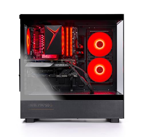 Skytech Gaming Azure 3 Desktop PC, Ryzen 5 9600X 3.9 Ghz (5.4GHz Turbo), NVIDIA RTX 5060 Ti 16GB, 1TB Gen4 NVMe SSD, 16GB DDR5 RAM 5200