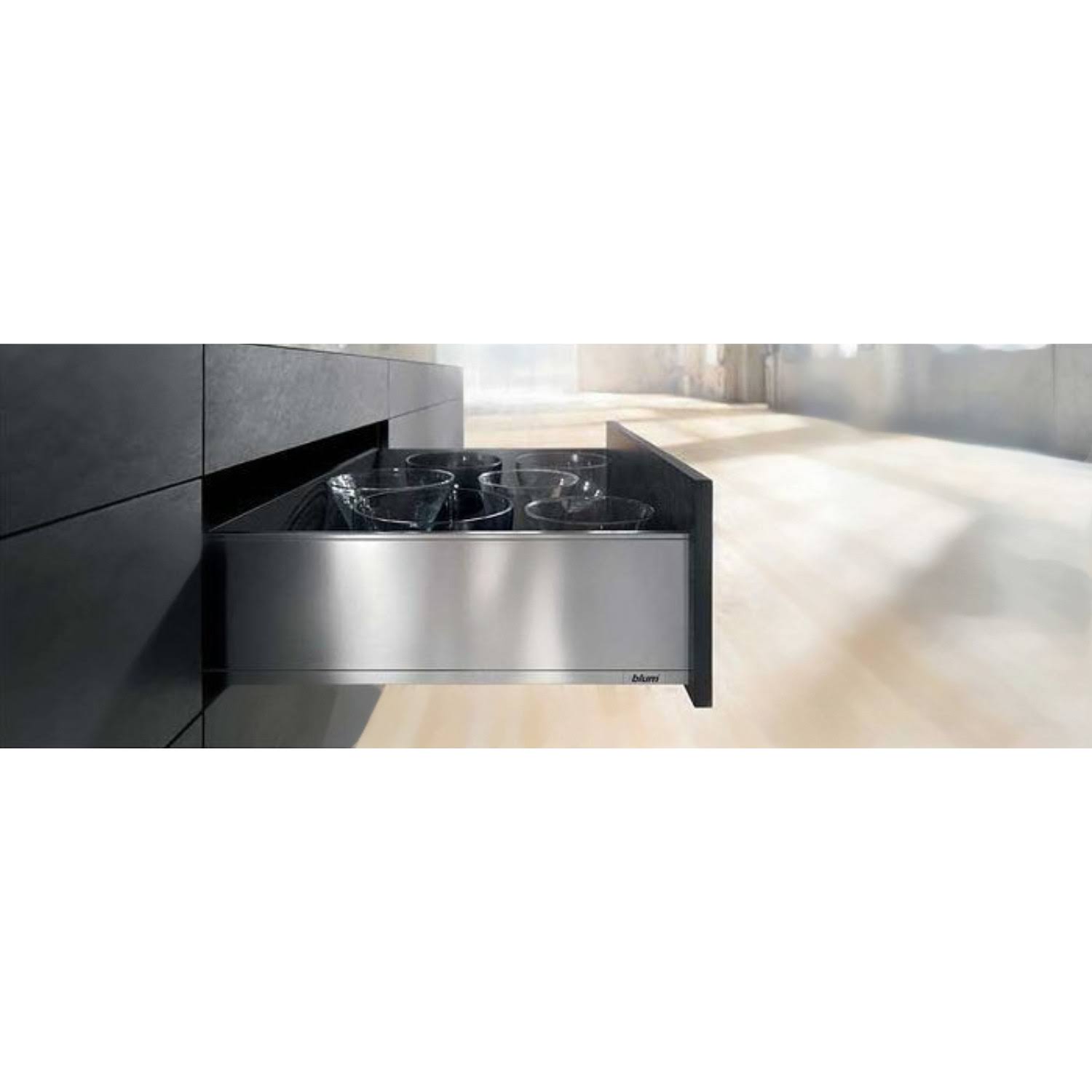 Blum LEGRABOX C 21-5/8x22 Standard Drawer Kit, Orion Gray, 155 lb Capacity
