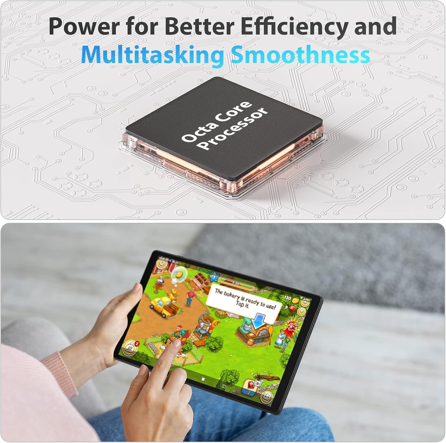 2023 Tablet 10.1 inch Android Tablets 1080P FHD in-Cell LCD Screen, 4GB+64GB Expand to 1TB, Octa-Core CPU, 1920 x 1200 Resolution,8M&13M Dual Camera