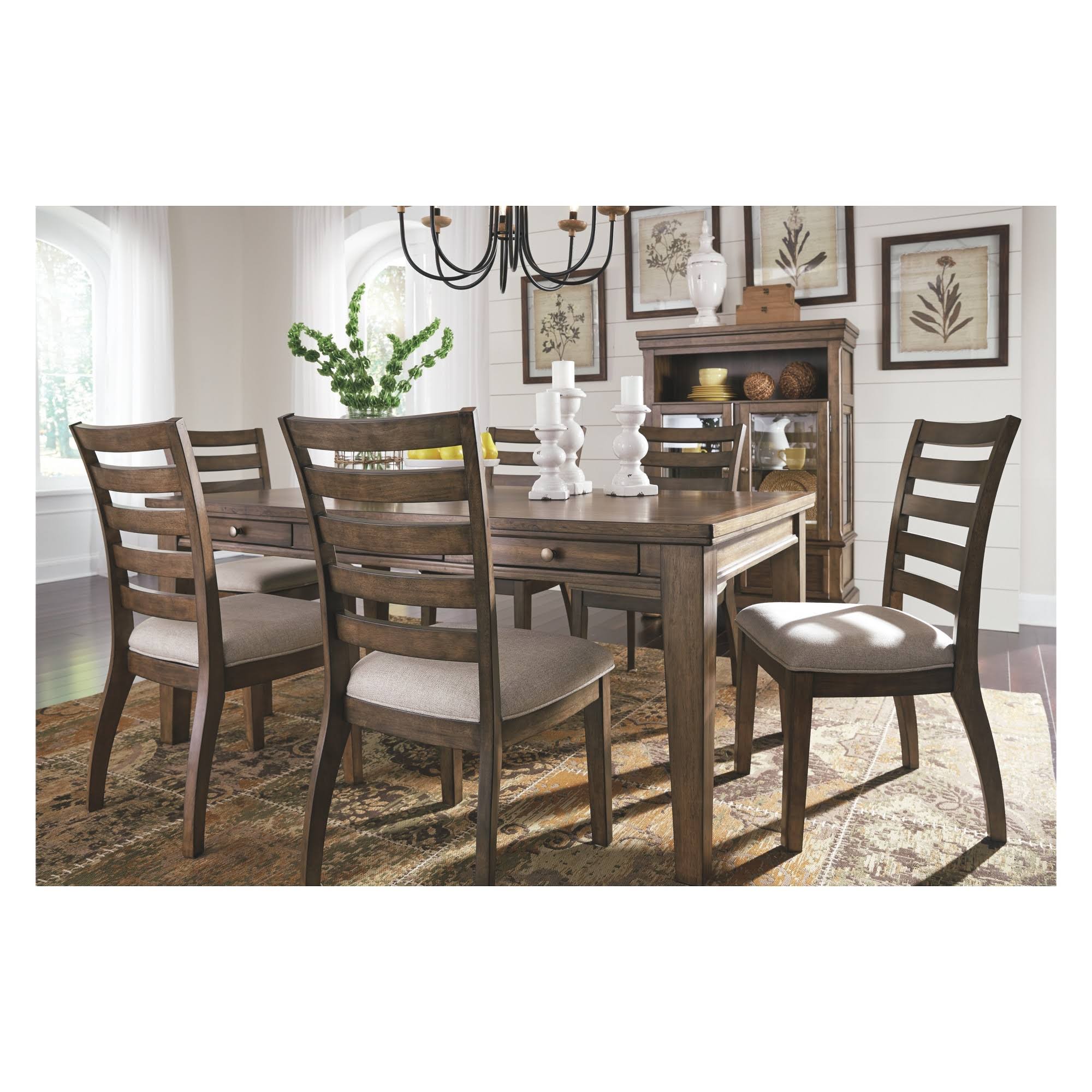 Signature Design by Ashley Flynnter Dining Side Chair Set of 2 Medium Brown