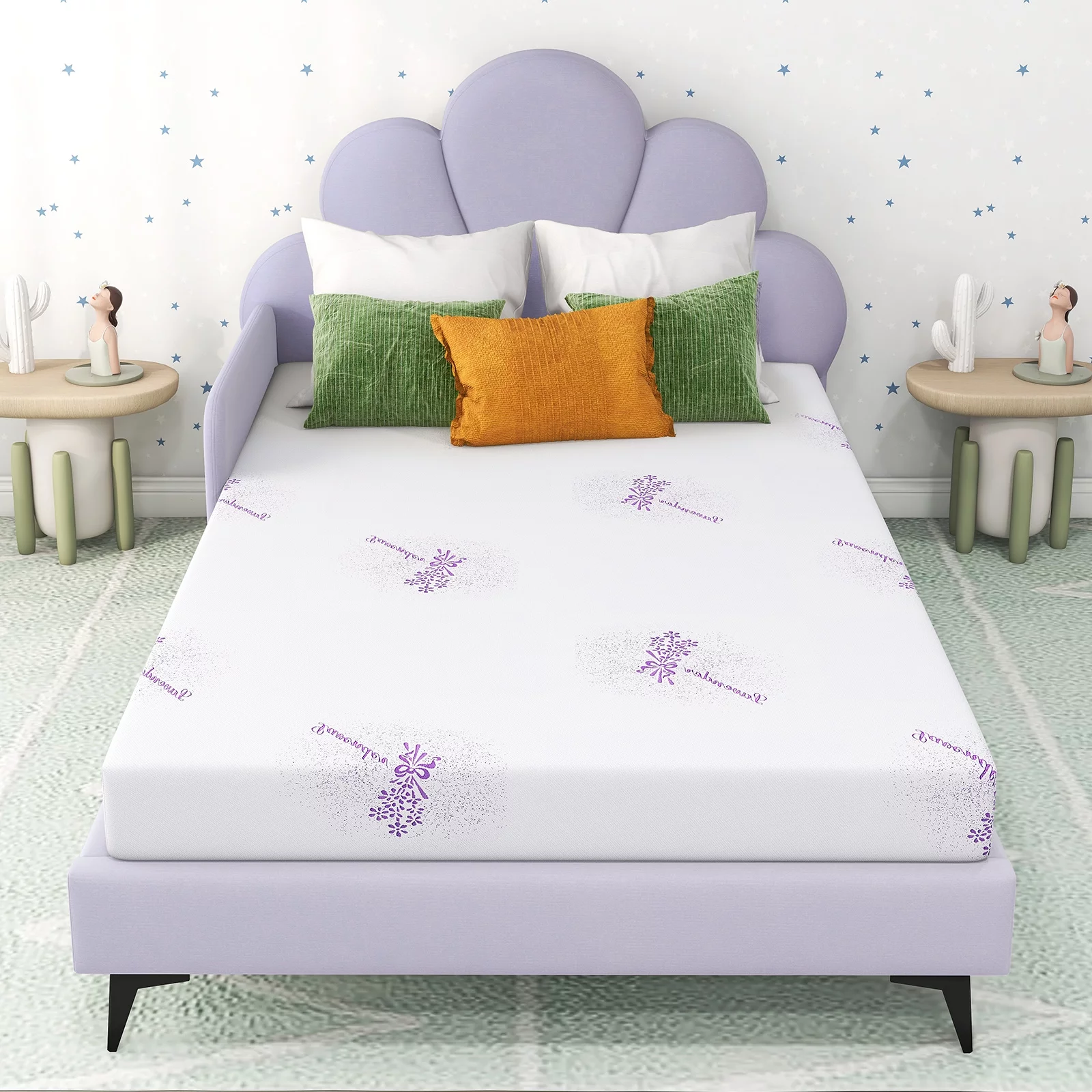 Twin Mattress, 6 inch Gel Memory Foam Mattress in a Box for Bunk Bed, Trundle Bed, Medium Feeling Bed Mattress for Pressure Relieving
