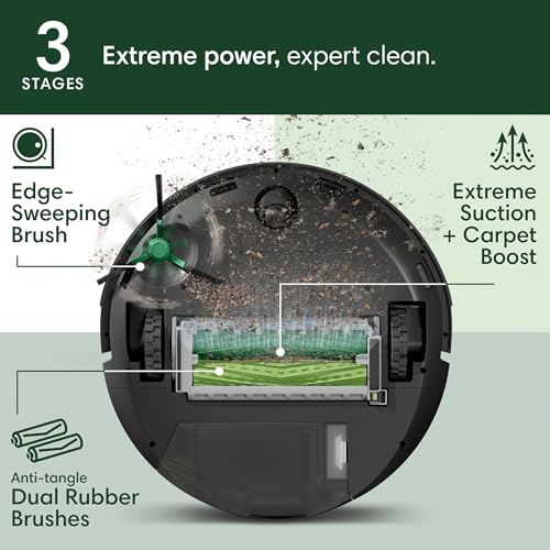 iRobot Roomba Plus 504 Vac Robot Vacuum with AutoEmpty Dock - Amazon Exclusive, Superior Power-Lifting Suction, Anti-Tangle Dual Rubber Brushes