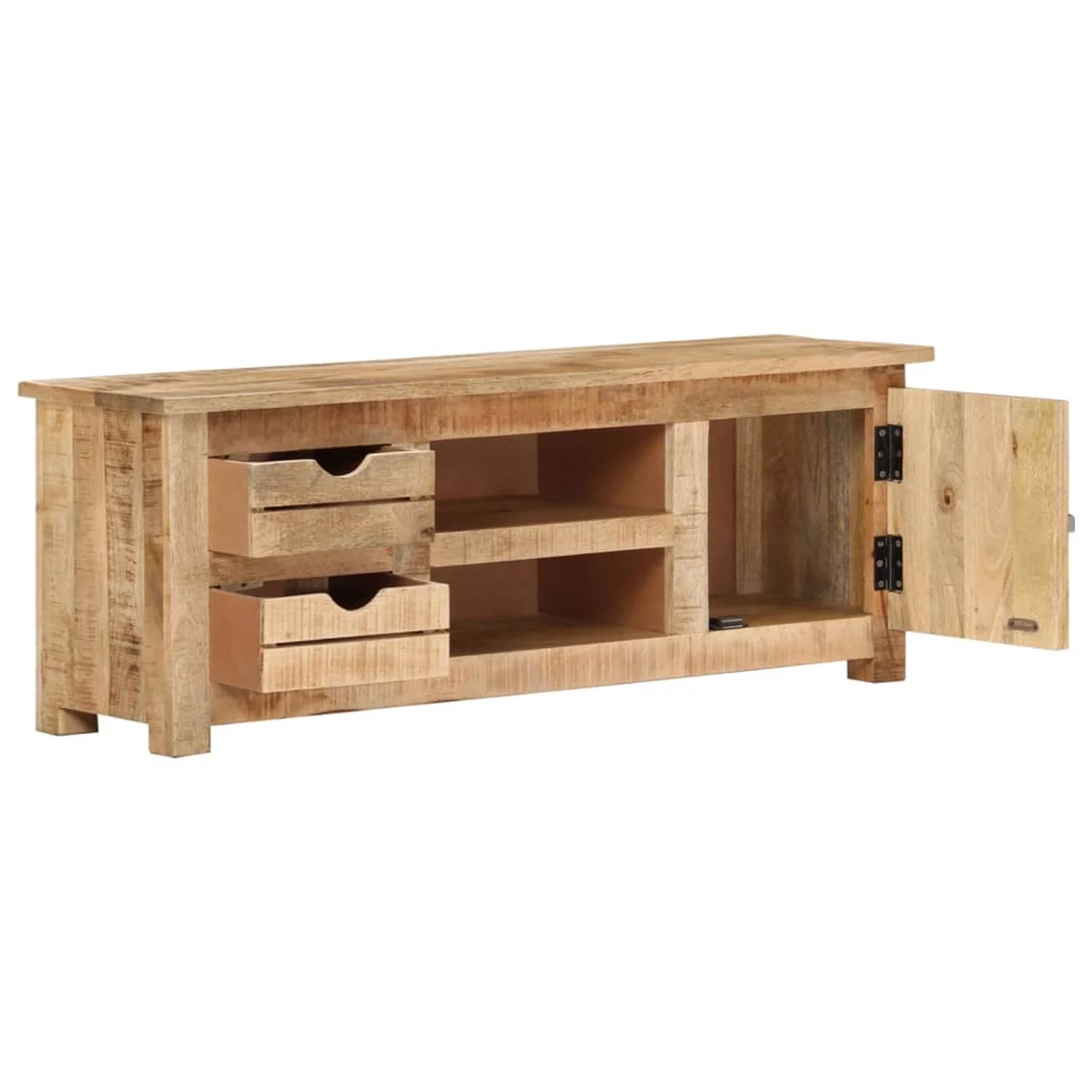 Anself TV Stand with 2 Storage Drawers