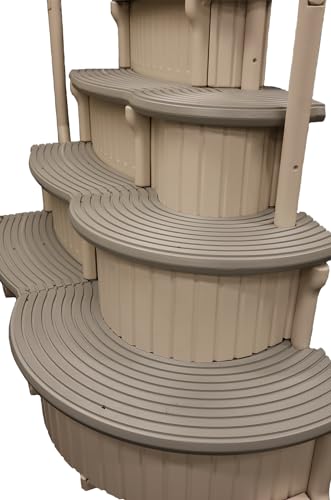 CONFER plastics inc. Above Ground Swimming Pool Curve Base Steps - CCX-AG
