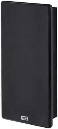 HECO Ambient 22 F 5" 2-Way Bass Reflex Wall Speaker in Black with Integrated Metal Wall Bracket for Horizontal and Vertical Mounting