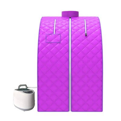 Single Person Traditional Steam Sauna with Remote Control OMFG Color: Purple