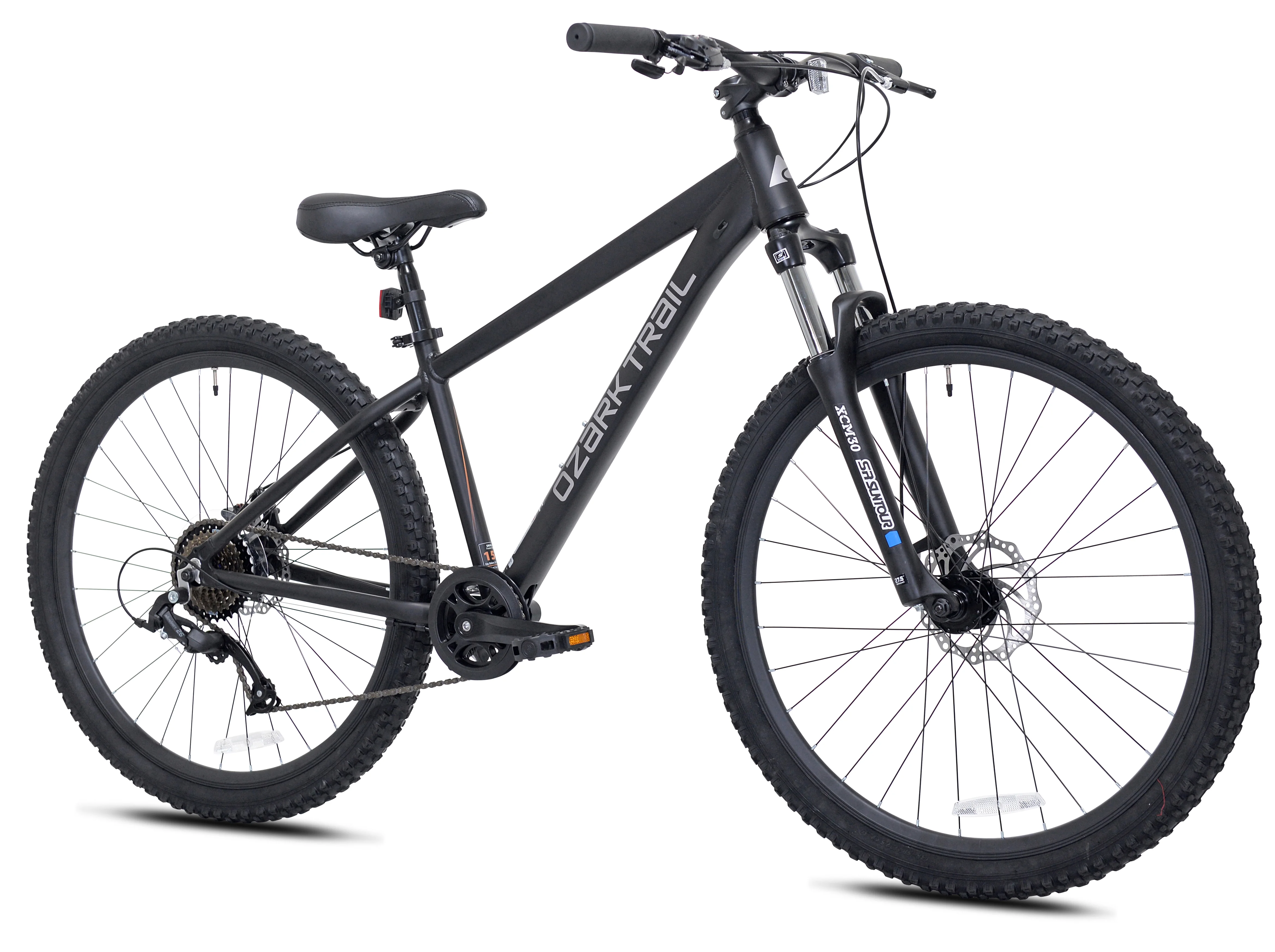 Ozark Trail 27.5 Vibe Mountain Bike, Medium Frame, Black, Adult, Unisex