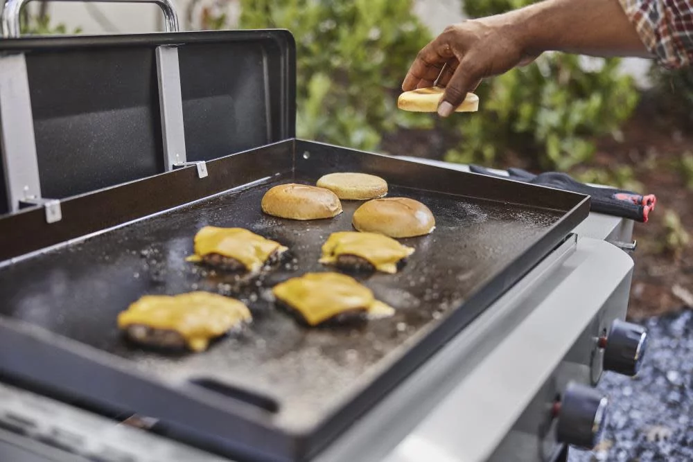 Weber 28in 3 Burner Liquid Propane Outdoor Griddle Black