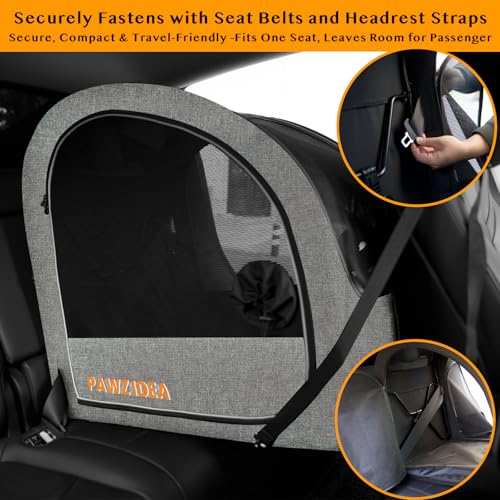 PAWZIDEA Dog Stroller for Large Dogs, Pet Stroller with Detachable Carrier for Portable Dog Crate for Car Seat, Foldable Dogs Jogger Strollers