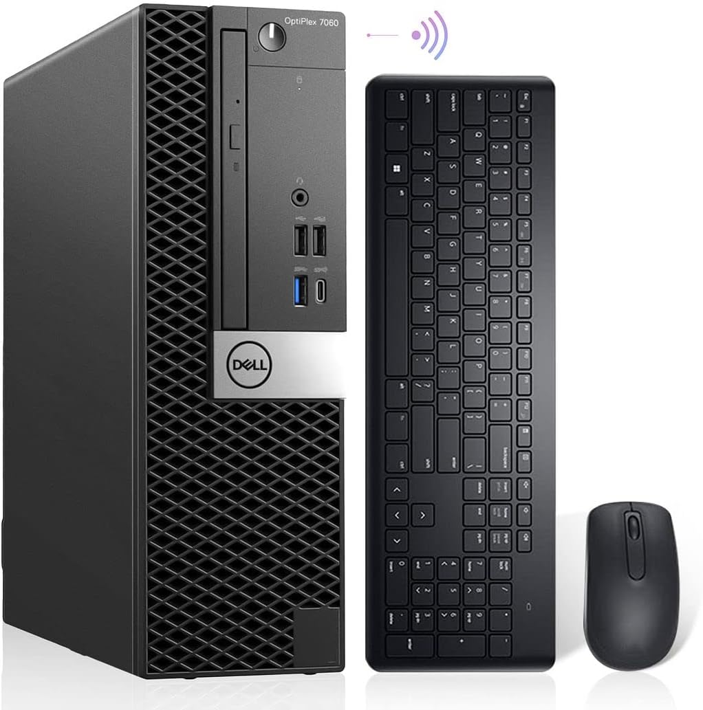 Dell OptiPlex 7060 Windows 11 Pro Desktop Computer SFF, Intel 8th Gen i7-8700 Hexa Core,32GB DDR4 Ram 512GB NVMe M.2 SSD