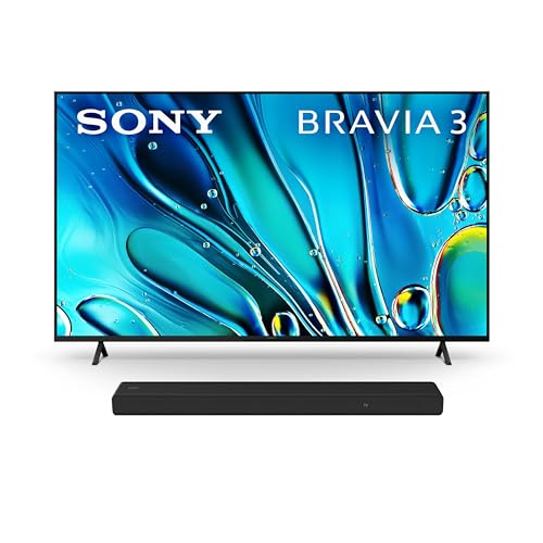 Sony 43-Inch Class 4K Ultra HD BRAVIA 3 LED Smart TV with Google TV, Dolby Vision HDR, and Exclusive Features for PlayStation®5 (K-43S30)