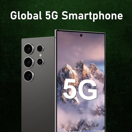 Unlocked Cell Phones C24 Ultra Smartphone Android 13 Phones 8GB+256GB/6.8" HD Screen/Dual SIM/108MP+48MP Camera/6800 mAh/Built-in Pen (Light Cyan)