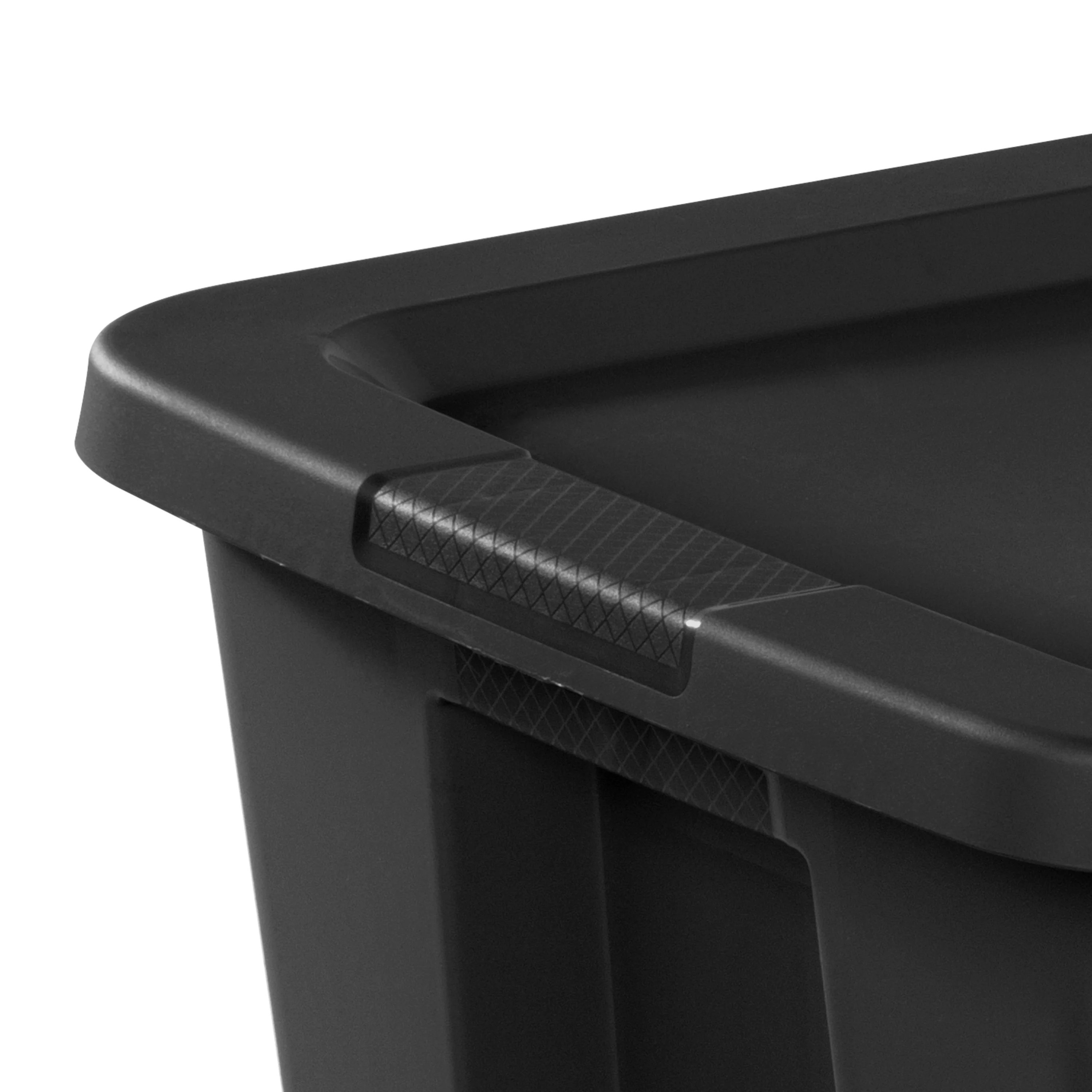 Sterilite 18 Gallon Tote Box Plastic, Gray, Set of 8