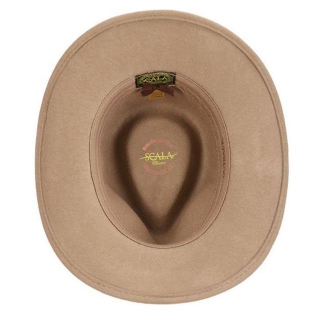 Scala Classico Men&s Crushable Felt Outback, Putty, Large