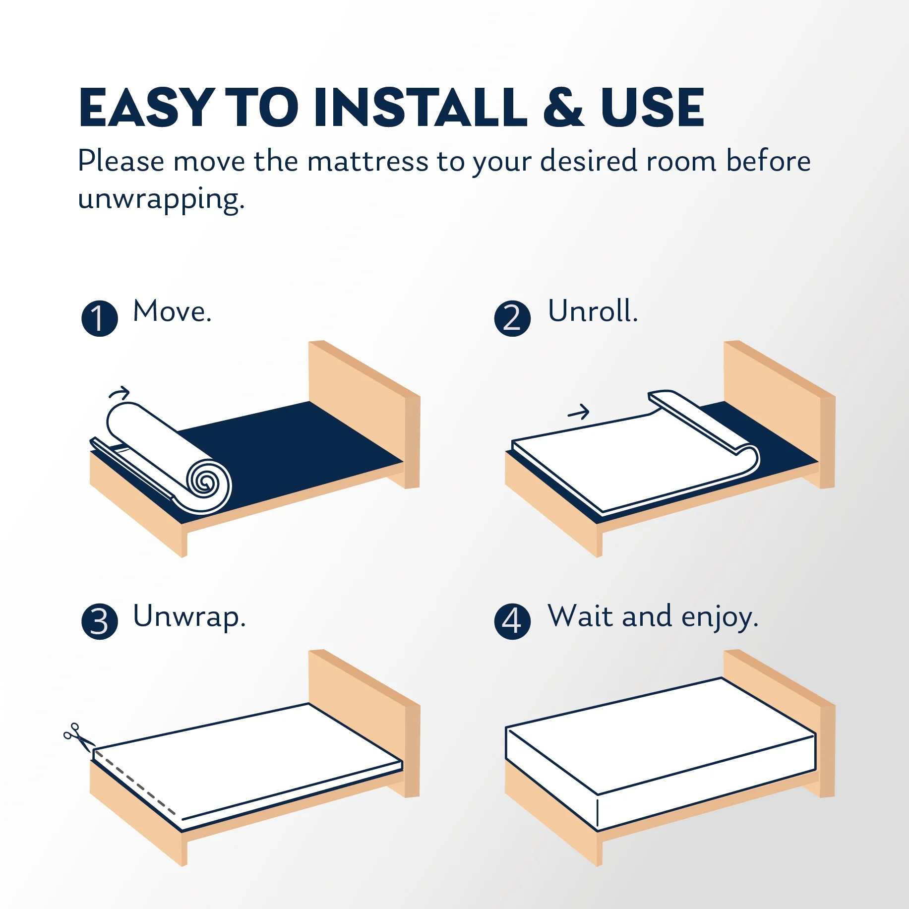 MLILY Ego Black 14 inch Hybrid Mattress, King Size Memory Foam Mattress and Pocket Spring