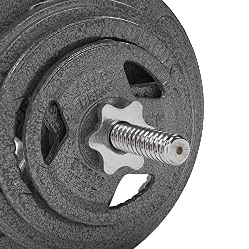 Cast Iron 1" Standard Weight Plates Including 5FT Standard Barbell Bar & Star Locks