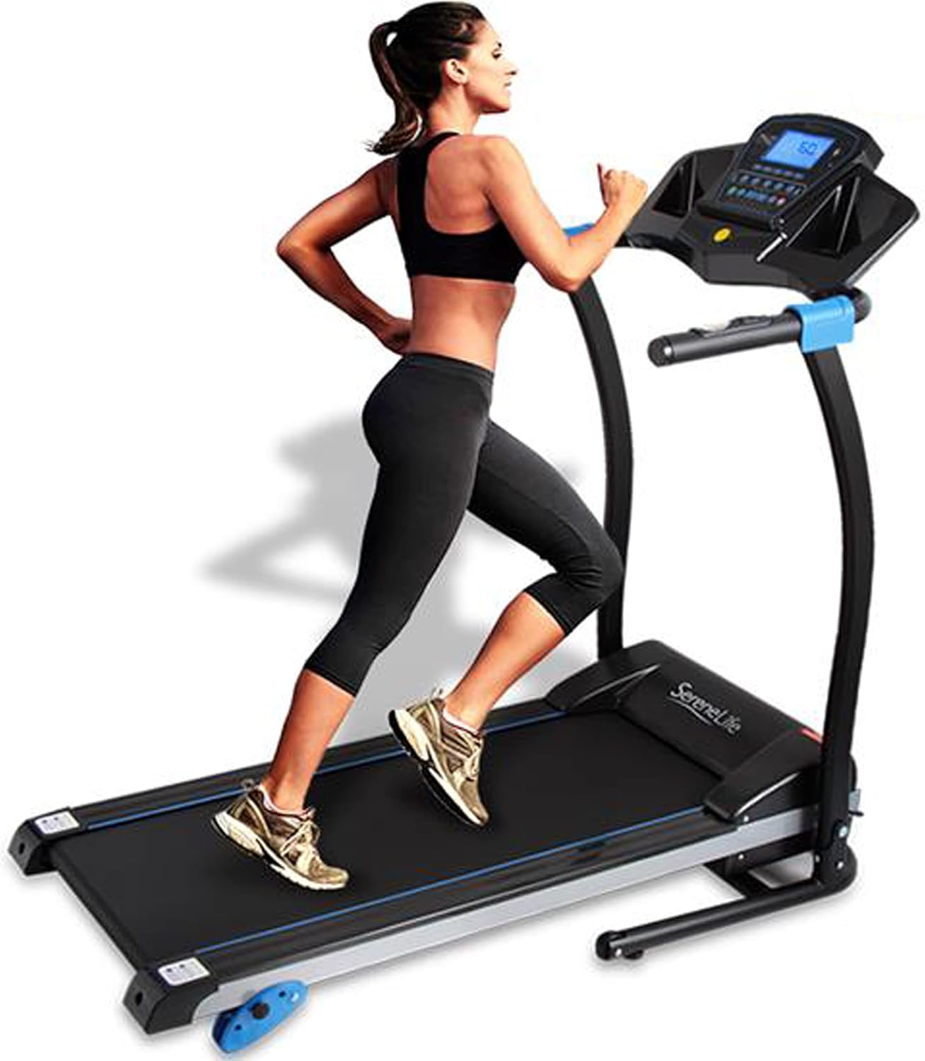 SereneLife Smart Digital Manual Incline Treadmill
