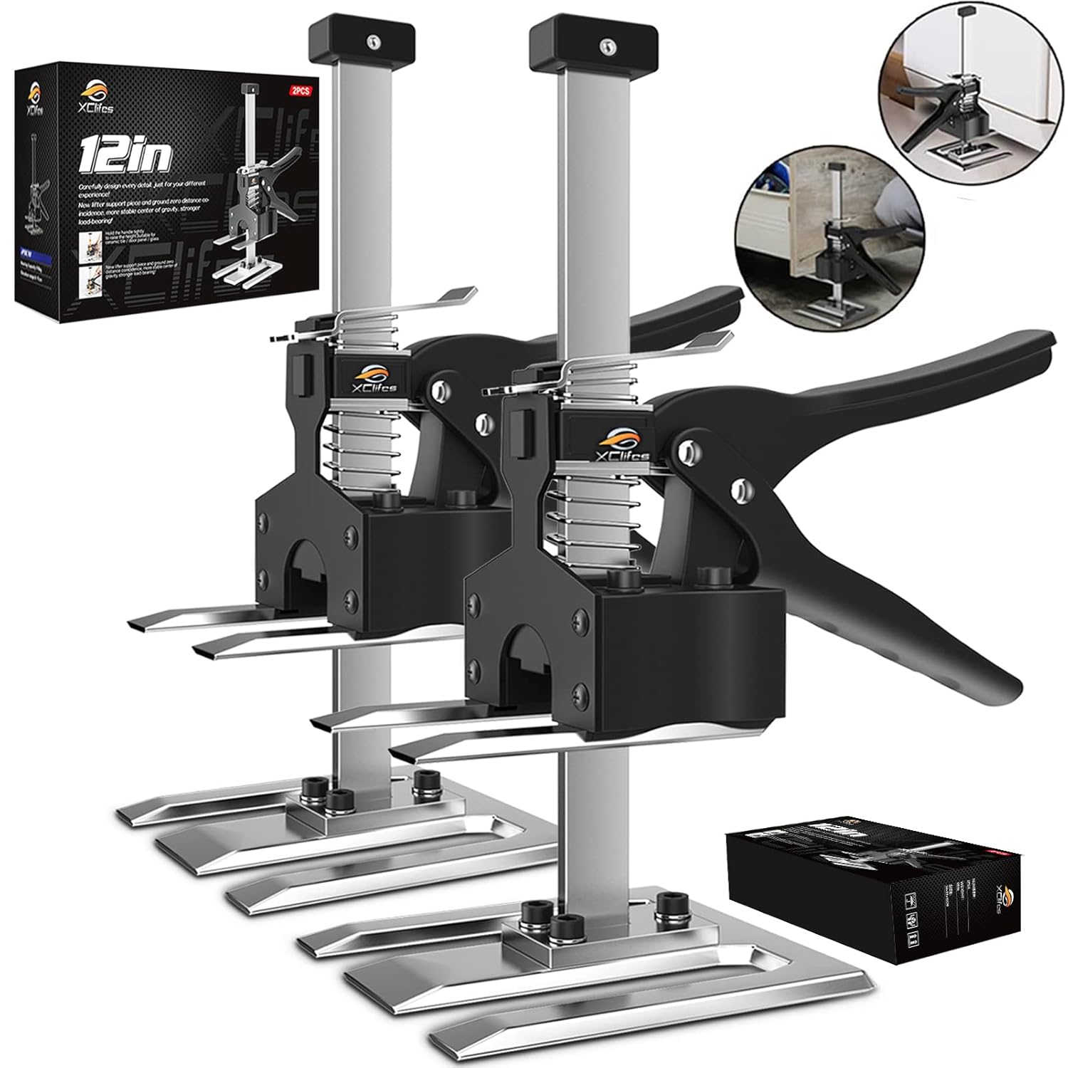 XClifes Arm Tool Lift 2PCS Labor Saving Arm，Wall Tile Locator, Multi-Function Height Adjustment Lifting Device