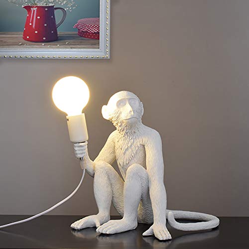Vintage Hemp Rope Monkey Pendant Light