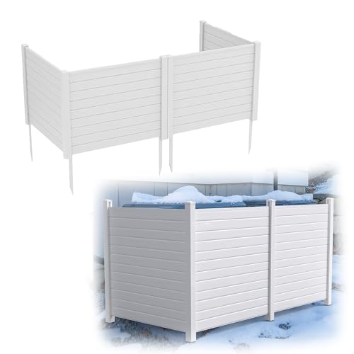48"W X 48"H Outdoor privacy screen freestanding, Pool Equipment Enclosure, Air Conditioner Fence, fencing to hide air conditioner