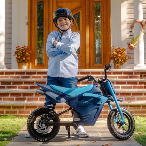Hover-1 My First Dirt Bike for Kids - 300W Motor, 9MPH Max Speed, 9 Mile Range, 12” Off-Road Tires, 120LB Max Weight