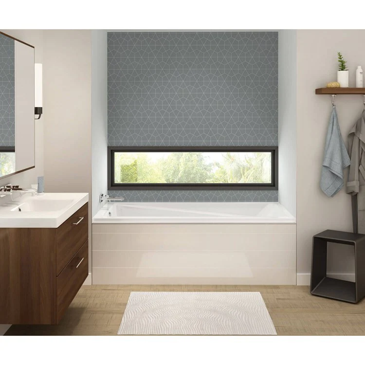 Tub Exhibit IF 59-7/8 x 36 x 18 Inch Alcove with Whirlpool Left White Acrylic