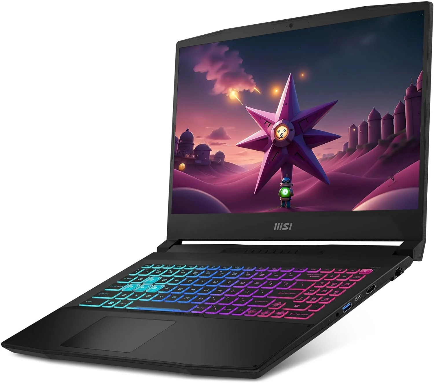MSI Katana A15 AI Gaming Laptop, AMD Ryzen 7 8845HS, 16GB DDR5 Ram, 1 TB PCle SSD, 15.6" FHD (1920x1080), Nvidia Geforce RTX 4070, Windows 11 Home