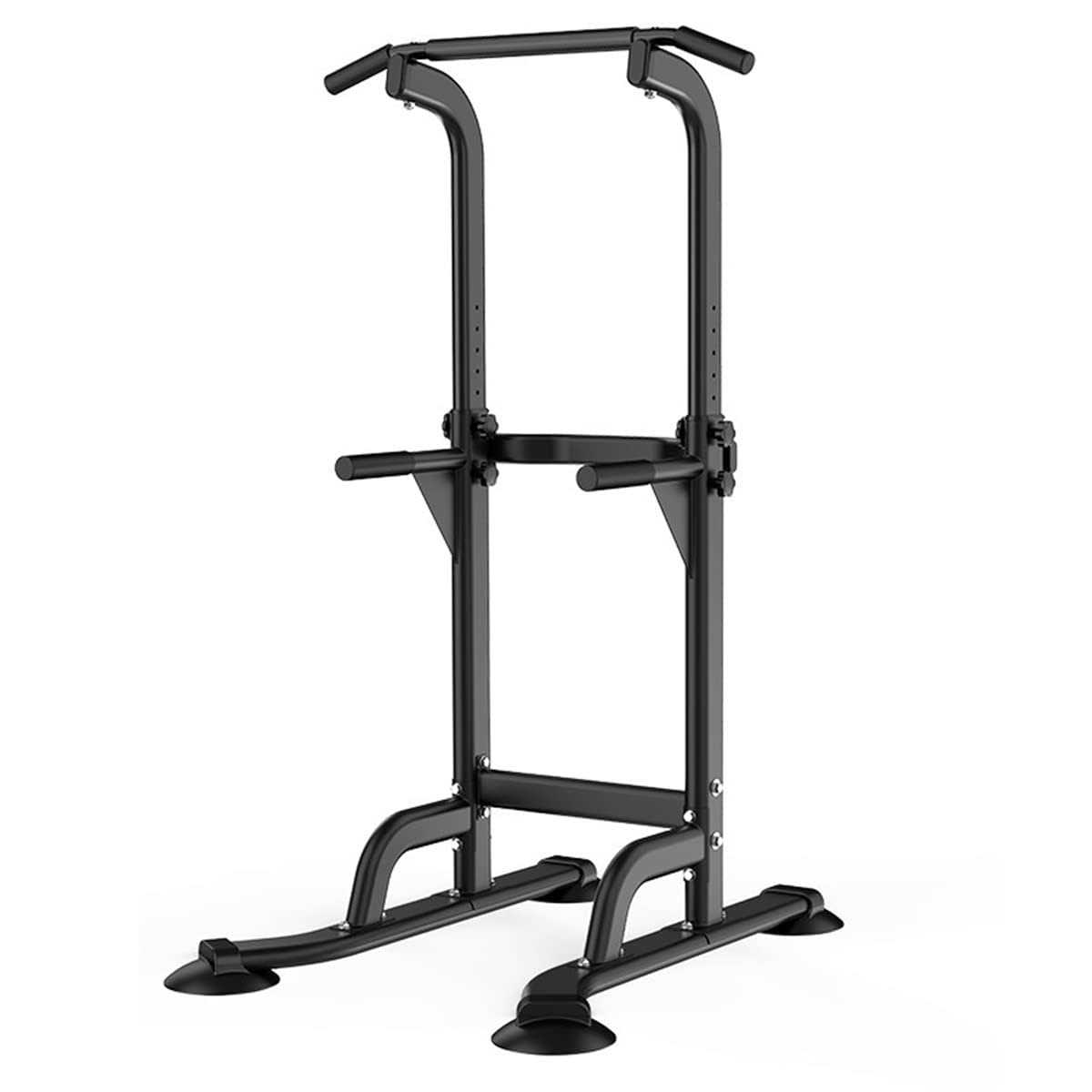 Bounabay Power Tower Dip Station Pull Up Bar for Home Adjustable Height Multifunctional Home Strength Training Fitness Exercise Equipment