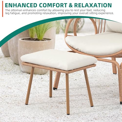 YITAHOME Outdoor Narrow Egg Chair Wicker