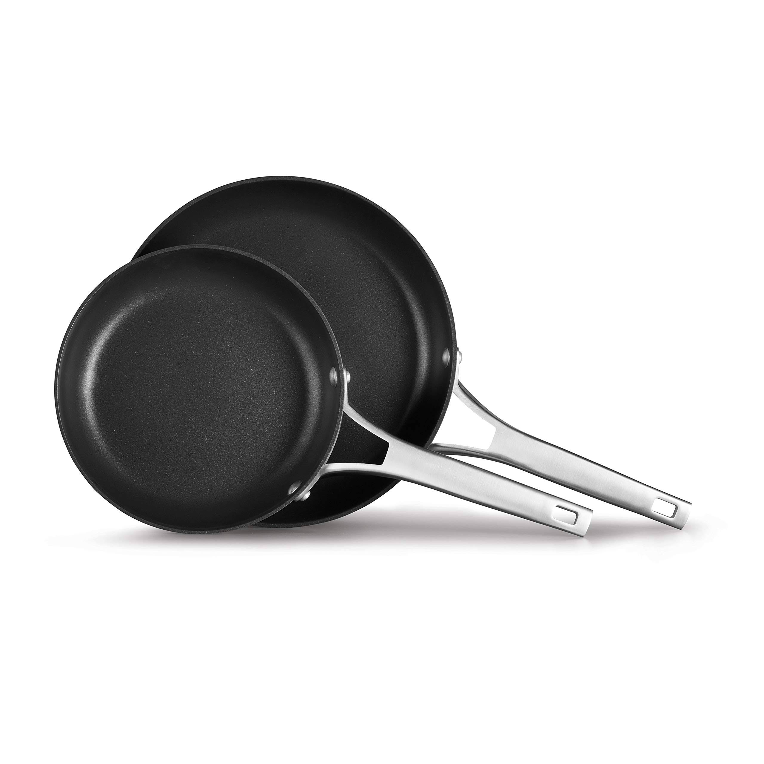 Calphalon Premier Hard Anodized Nonstick Fry Pan Set - Black