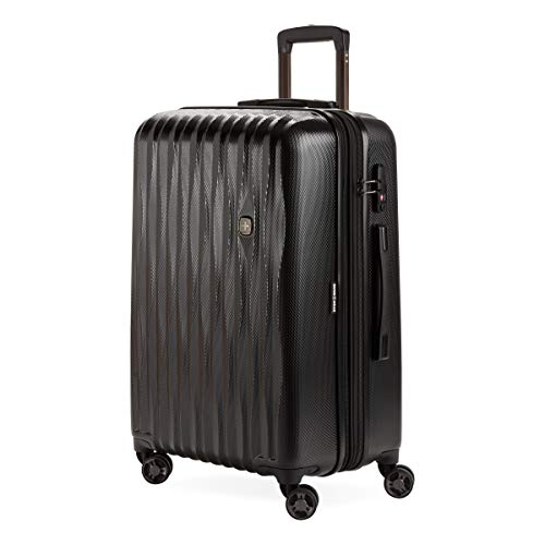 SwissGear 7272 Energie Expandable Hardside Luggage with Spinner Wheels and TSA Lock, Gunmetal, Carry-On 19-Inch