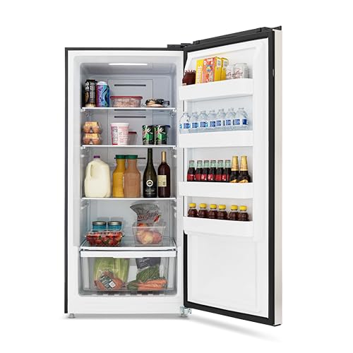 Newair 13.8 cu. ft. Upright Freezer, Fridge Freezer Convertible, Garage Ready Refrigerator, Frost Free Freezer with Door Alarm, Stand up Deep Freezer
