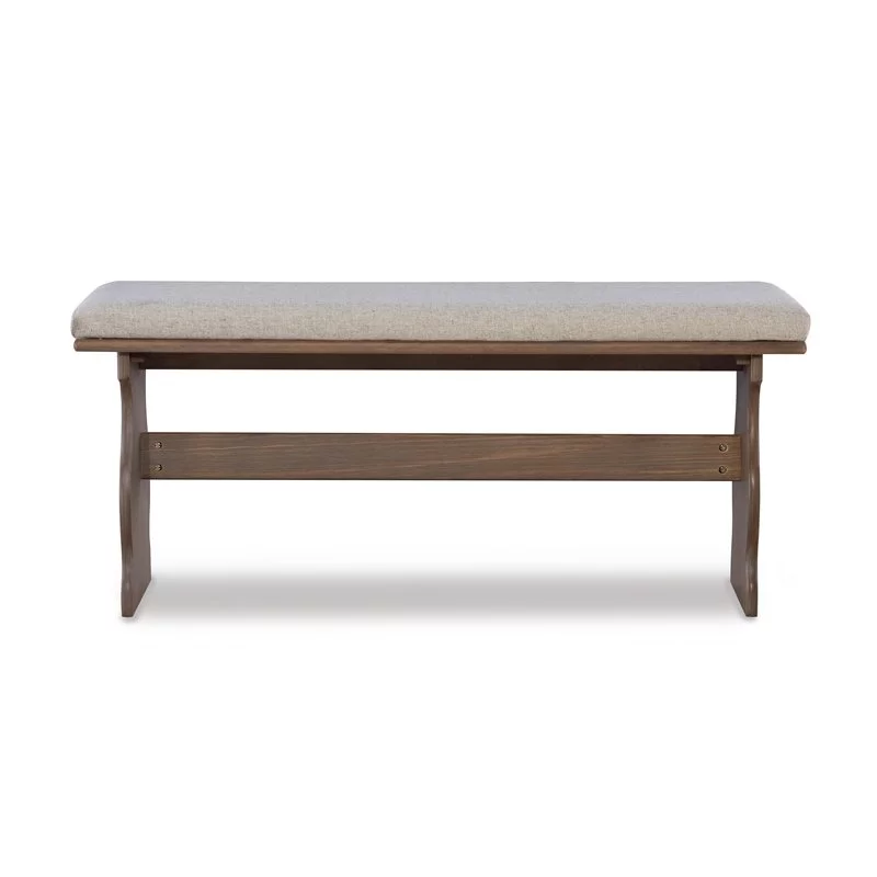 Linon Natasha Wood Corner Nook Dining Set in Brown