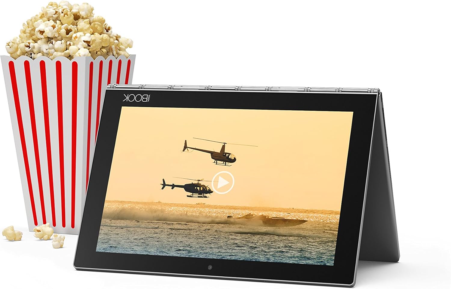 Lenovo Yoga Book - FHD 10.1" Android Tablet - 2 in 1 Tablet (Intel Atom x5-Z8550 Processor, 4GB RAM, 64GB SSD), Gunmetal, ZA0V0035US