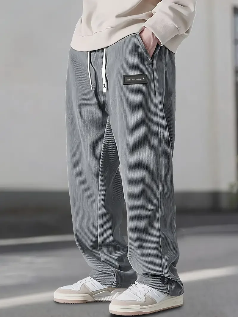 Alviero™ | Relaxed Corduroy Drawstring Trousers