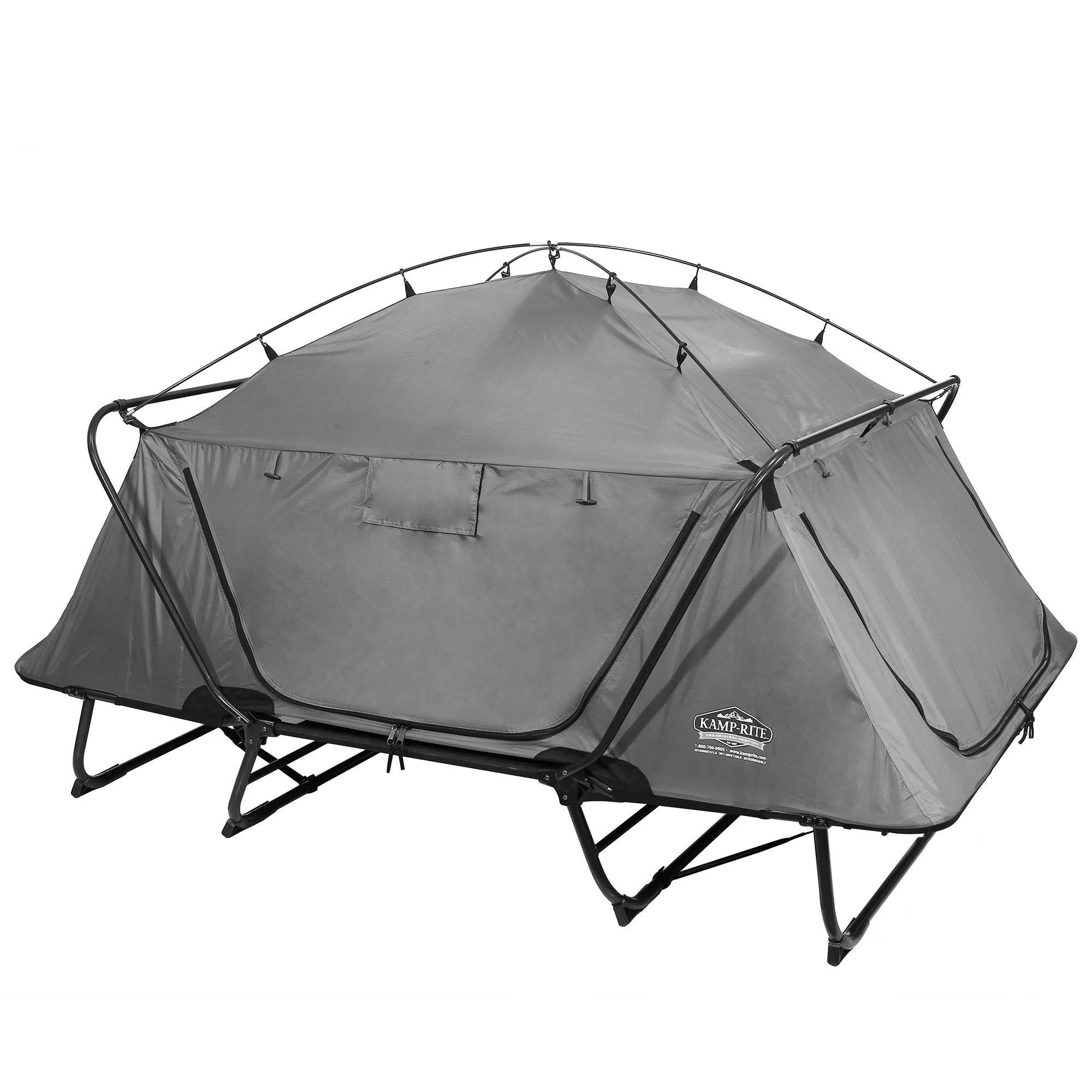Kamp-Rite Double Quick Setup 2 Person Elevated Cot, Lounge Chair, & Tent