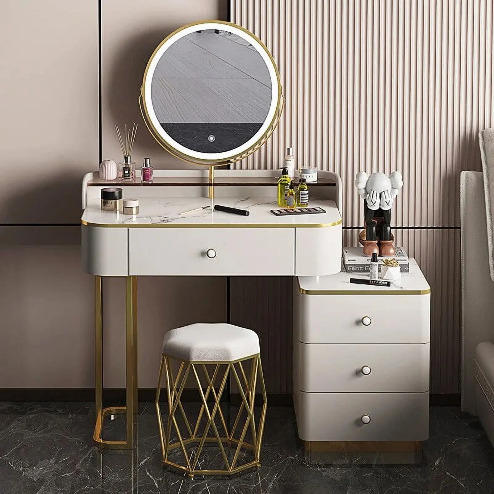 Multifunctional Storage Cabinet Bedroom Dressing Table Furniture Bedroom Dressers Dressers Tocador Maquillaje Home Furniture