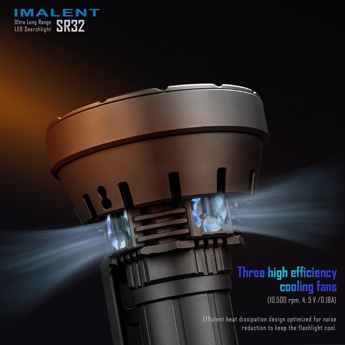 IMALENT SR32 Brightest Flashlight 120,000 Lumens, Cree XHP 50.3 HI LEDs
