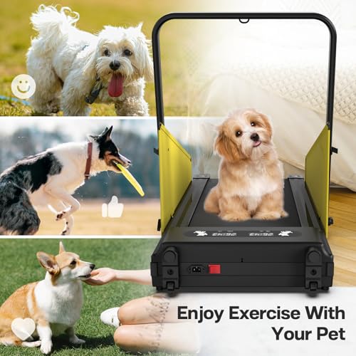 Dog Treadmill for Small & Medium Dogs, Indoor Pet Dog Running Machine with LCD Display, Fitness Treadmill for Dogs