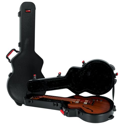 Gator Cases Molded Flight Case for Strat/Tele Style Electric Guitars with TSA Approved Locking Latch, (GTSA-GTRELEC)