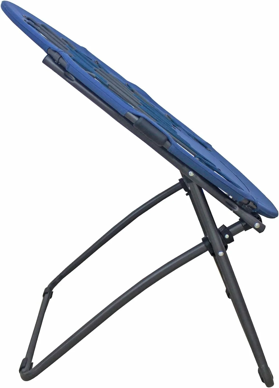 Foldable Portable Bungee Steel Framed Dish Folding Chair, Perfect For Dorm Rooms, Bed Rooms, Accent Chair, Camping, Gaming, Reading, And Studying