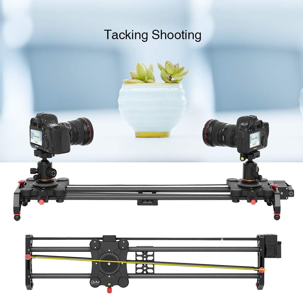 Camera Slider Track Dolly Slider Rail System with Motorized Time Lapse and Video Shot Follow Focus Shot and 120 Degree Panoramic Shooting 31 80cm